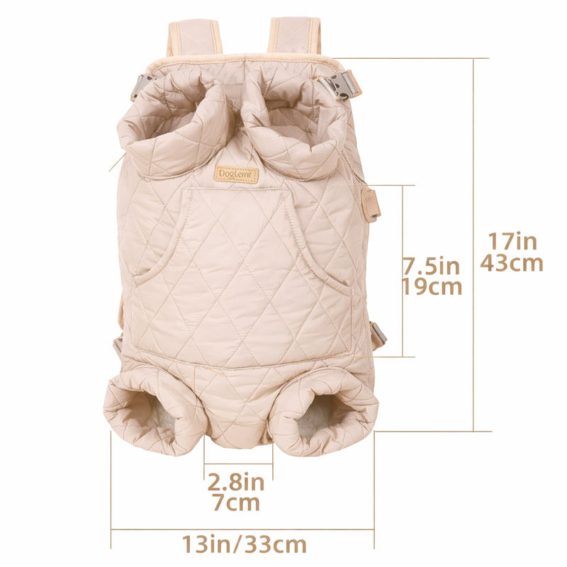 Anypet Pink Cozy Winter Pet Carrier Backpack with Hoodie & Storage Pockets for Small to Medium Dogs