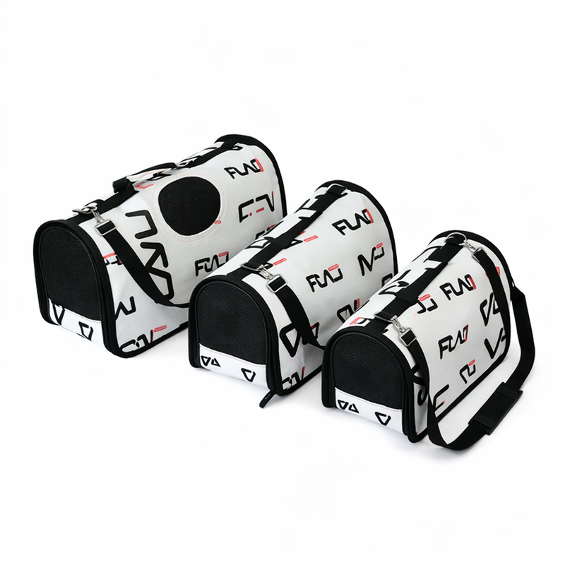 Anypet Small Pet Sling Bag – FLAI Logo Pattern Shoulder Carrier for Dogs & Cats, Lightweight Travel Accessory