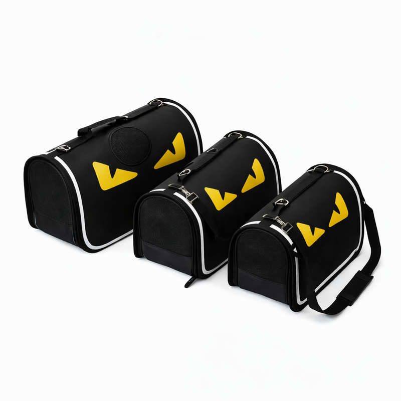 Anypet Small Pet Sling Bag – Angry Yellowed Eyes Shoulder Carrier for Dogs & Cats, Lightweight Travel Accessory