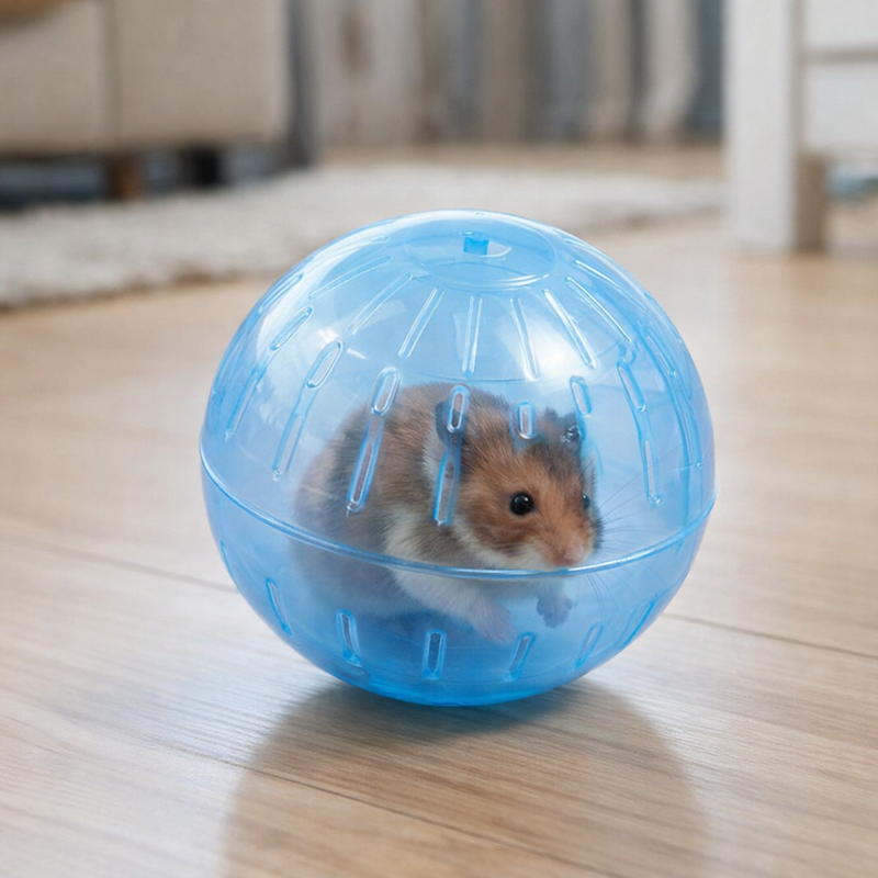 ANYPET Blue Small Pet Exercise Ball – Soft Running Ball for Hamsters & Mice