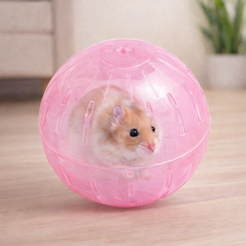 ANYPET Pink Small Pet Exercise Ball – Soft Running Ball for Hamsters & Mice