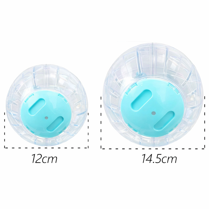 ANYPET White Blue Small Pet Exercise Ball – Soft Running Ball for Hamsters & Mice