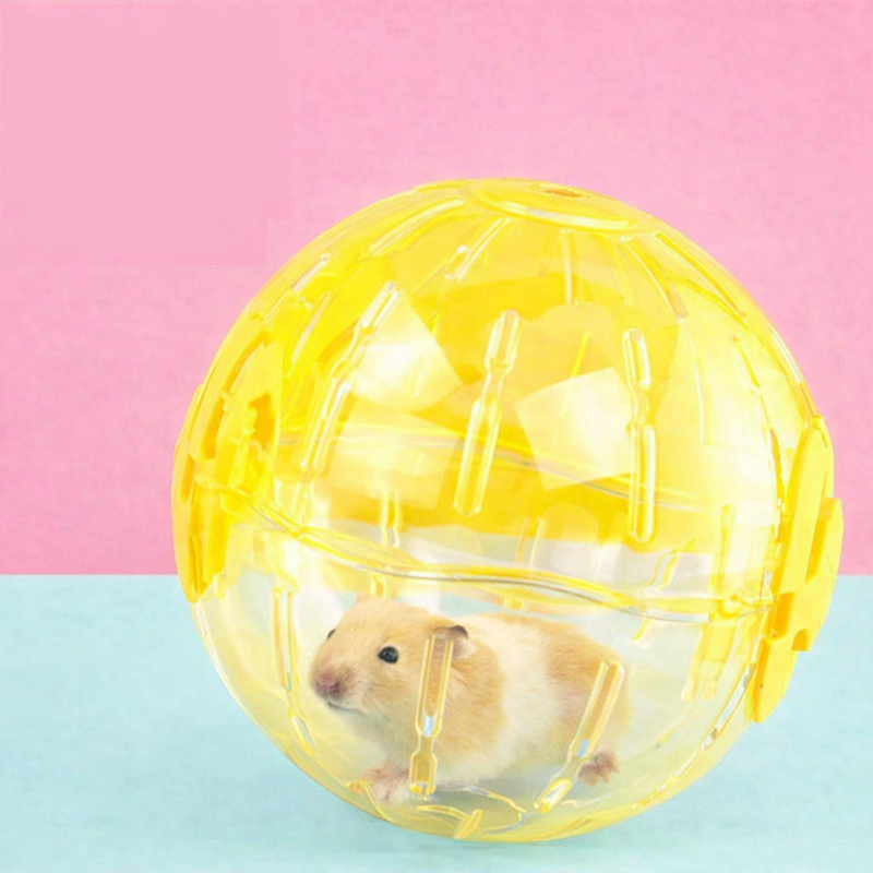 ANYPET White Yellow Small Pet Exercise Ball – Soft Running Ball for Hamsters & Mice