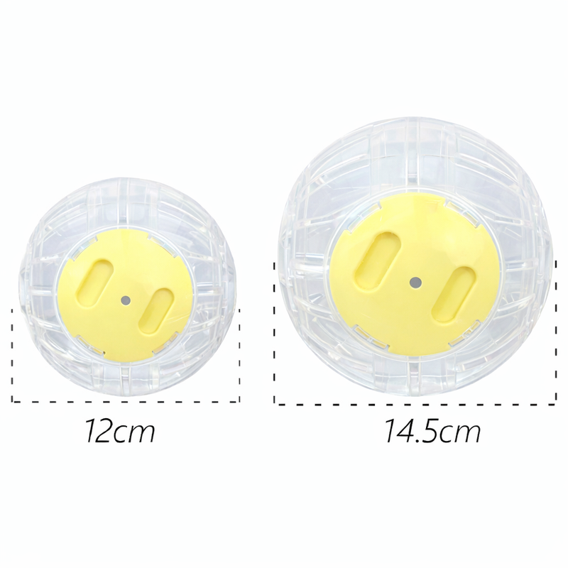 ANYPET White Yellow Small Pet Exercise Ball – Soft Running Ball for Hamsters & Mice