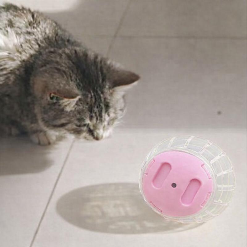 ANYPET White Pink Small Pet Exercise Ball – Soft Running Ball for Hamsters & Mice