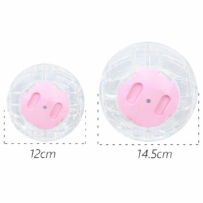 ANYPET White Pink Small Pet Exercise Ball – Soft Running Ball for Hamsters & Mice