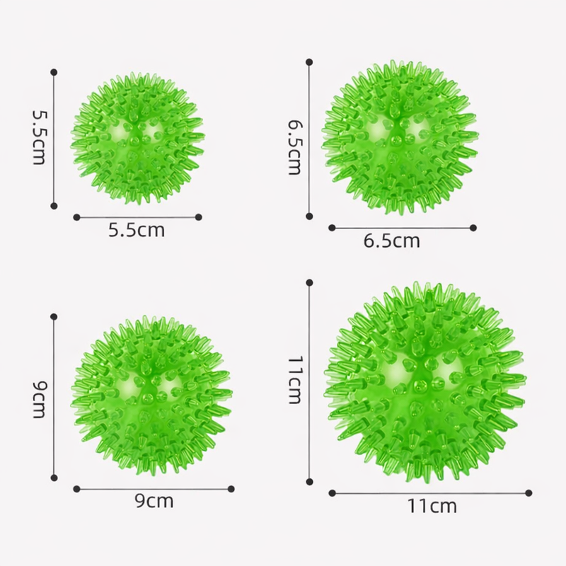 ANYPET Durable Rubber Chew Ball – Green Dog Toy for Healthy Play & Training