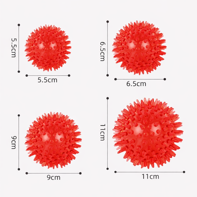 ANYPET Durable Rubber Chew Ball – Red Dog Toy for Healthy Play & Training