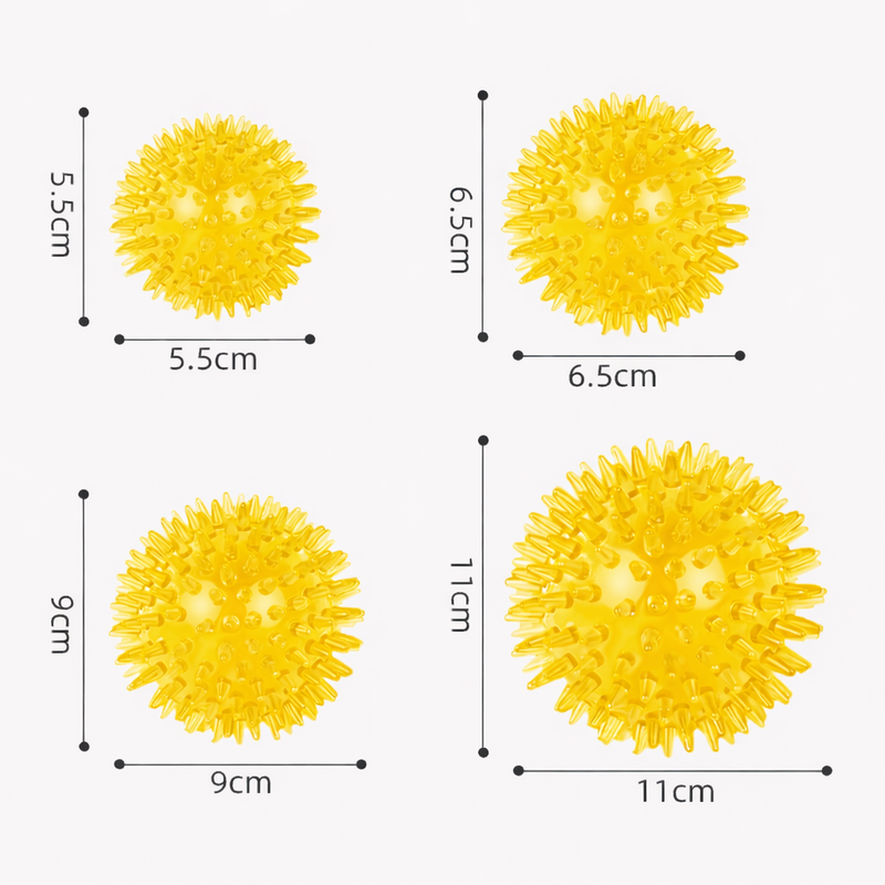 ANYPET Durable Rubber Chew Ball – Yellow Dog Toy for Healthy Play & Training