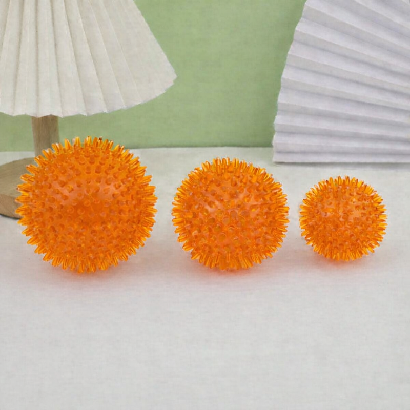 ANYPET Durable Rubber Chew Ball – Orange Dog Toy for Healthy Play & Training