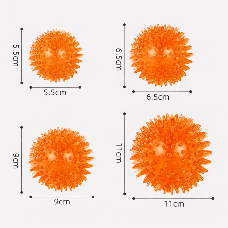 ANYPET Durable Rubber Chew Ball – Orange Dog Toy for Healthy Play & Training