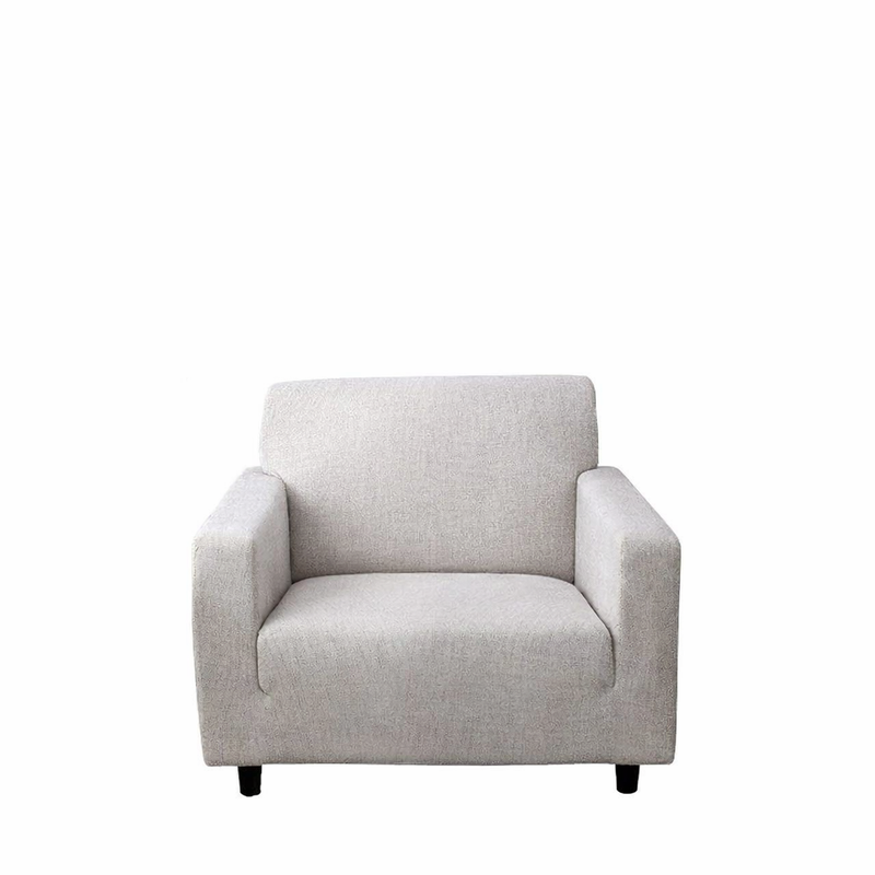Anyseat 1-Seater Sofa Cover – Dirty White Style Slipcover for Living Room Chair Protection