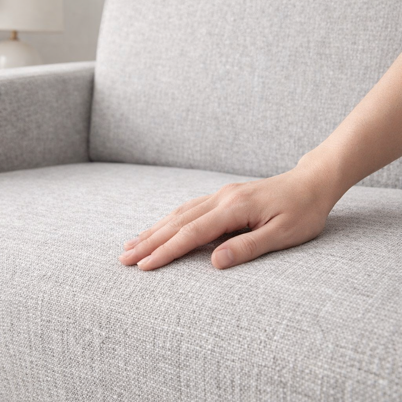 Anyseat 2-Seater Sofa Cover – Dirty White Style Slipcover for Living Room Chair Protection