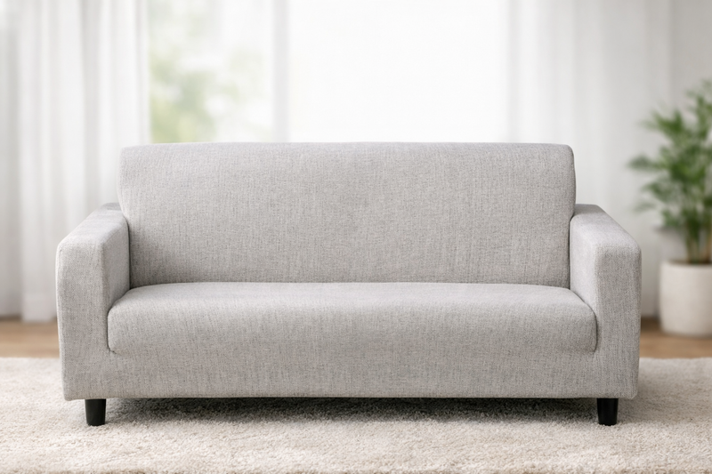 Anyseat 4-Seater Sofa Cover – Dirty White Style Slipcover for Living Room Chair Protection