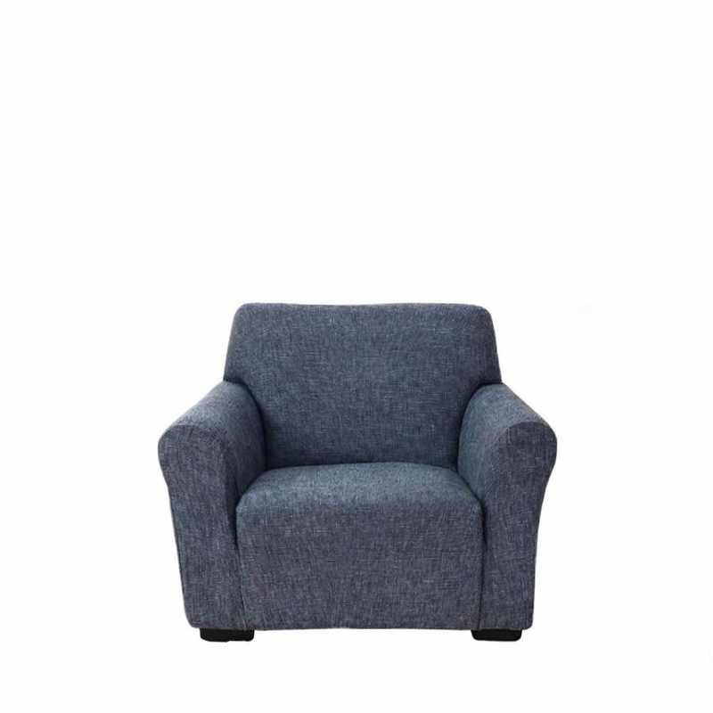 Anyseat 1-Seater Sofa Cover – Navy Blue Style Slipcover for Living Room Chair Protection