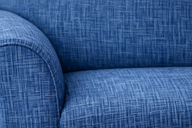 Anyseat 4-Seater Sofa Cover – Plain Blue Style Slipcover for Living Room Chair Protection