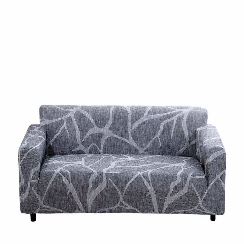 Anyseat Dark Gray Sofa Cover – 3‑Seater Stretchable Slipcover for Living Room Chair Protection