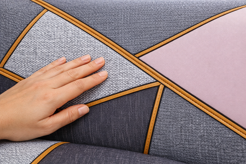 Anyseat 4-Seater Sofa Cover – Gray Pink Style Slipcover for Living Room Chair Protection