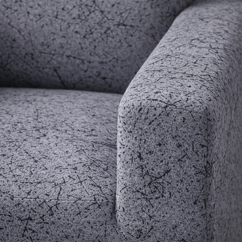 Anyseat 2-Seater Sofa Cover – Marble Gray Style Slipcover for Living Room Chair Protection