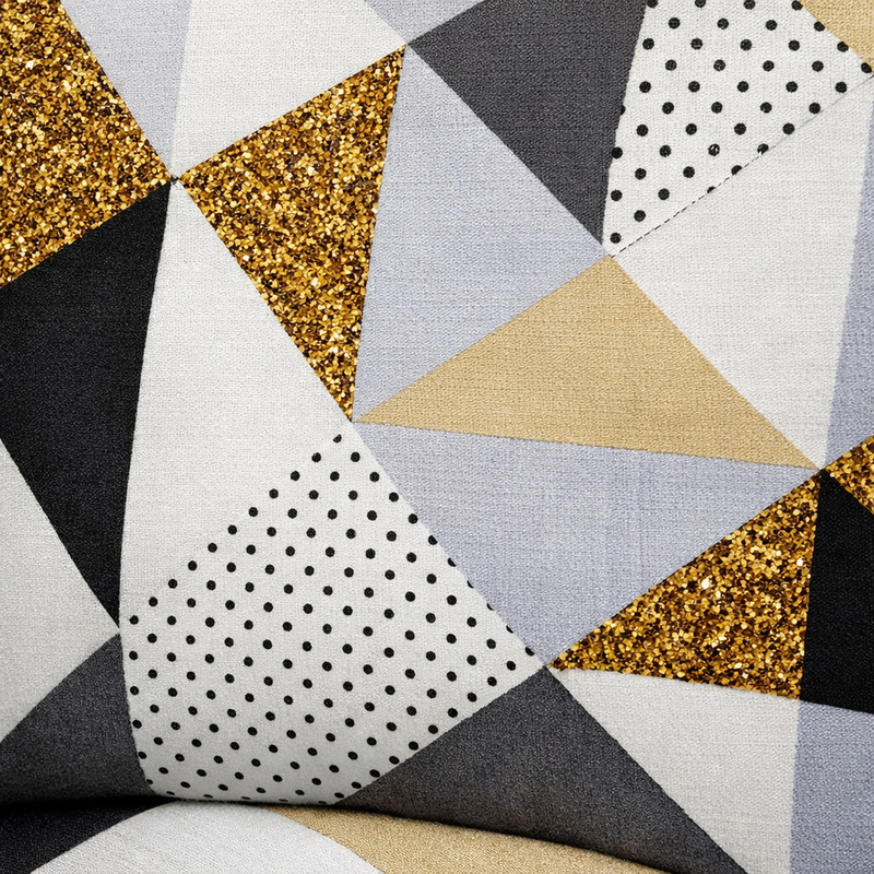 Anyseat Beige Geometric Style Sofa Cover – 1‑Seater Stretchable Slipcover for Living Room Chair Protection