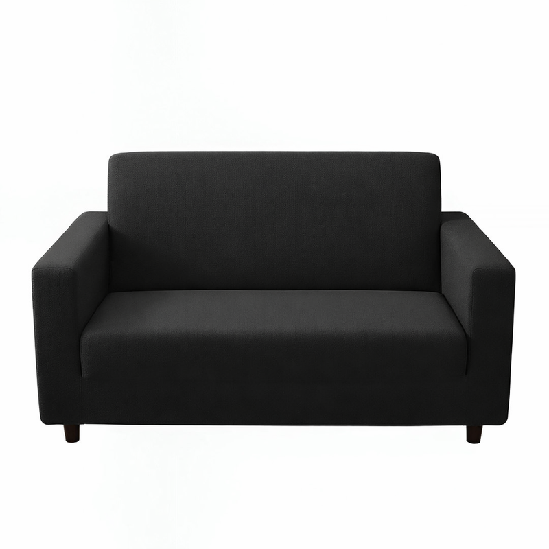 Anyseat 2-Seater Sofa Cover – Plain Gray Style Slipcover for Living Room Chair Protection