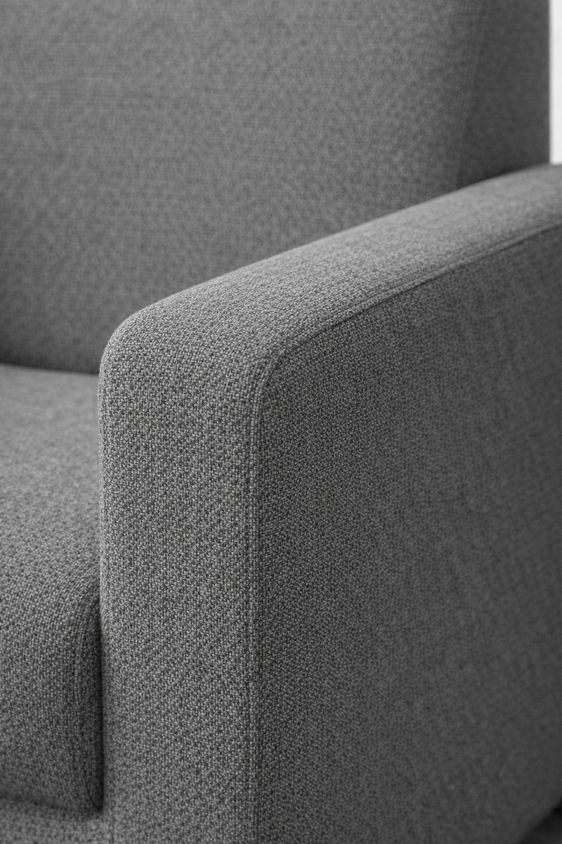 Anyseat 1-Seater Sofa Cover – Ash Grey Style Slipcover for Living Room Chair Protection