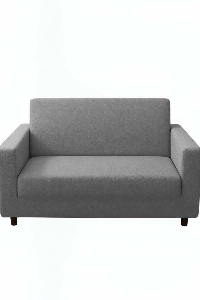 Anyseat 2-Seater Sofa Cover – Ash Grey Style Slipcover for Living Room Chair Protection