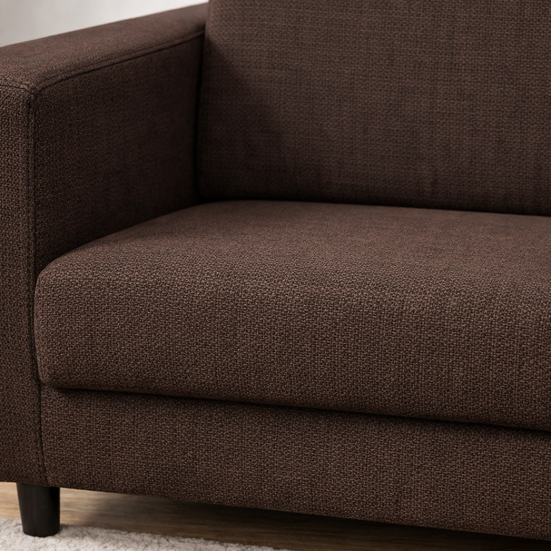 Anyseat 1-Seater Sofa Cover – Plain Coffee Style Slipcover for Living Room Chair Protection