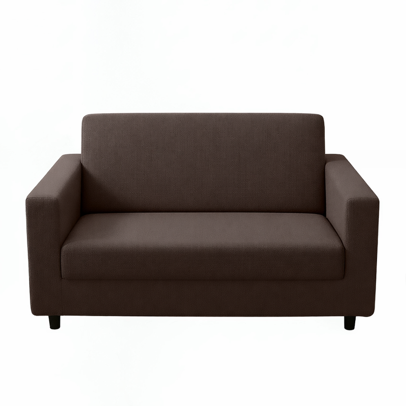 Anyseat 2-Seater Sofa Cover – Plain Coffee Style Slipcover for Living Room Chair Protection