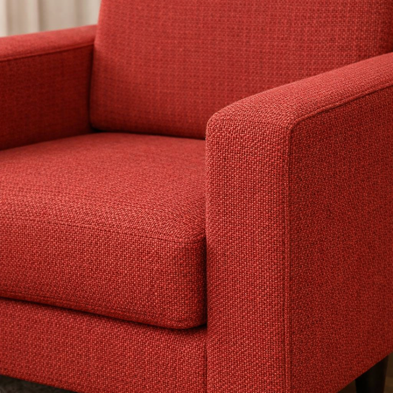 Anyseat 2-Seater Sofa Cover – Plain Wine Red Style Slipcover for Living Room Chair Protection