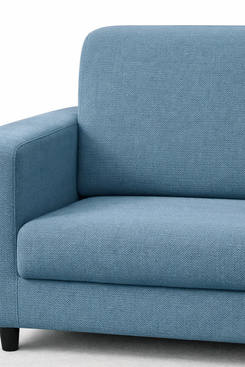 Anyseat 1-Seater Sofa Cover – Plain Grey Blue Style Slipcover for Living Room Chair Protection