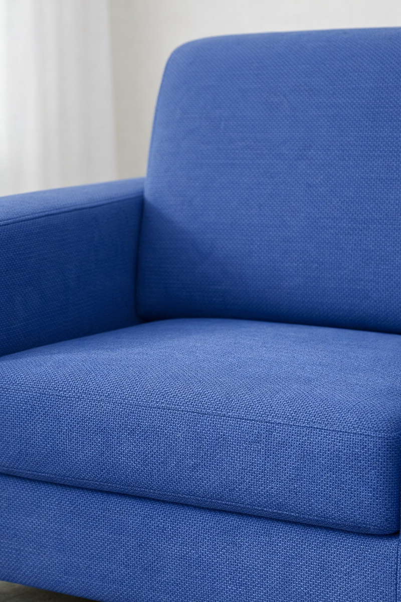 Anyseat 3-Seater Sofa Cover – Plain Royal Blue Style Slipcover for Living Room Chair Protection