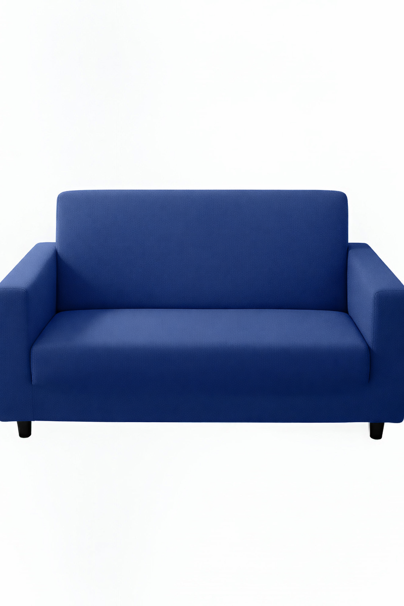 Anyseat 2-Seater Sofa Cover – Plain Royal Blue Style Slipcover for Living Room Chair Protection