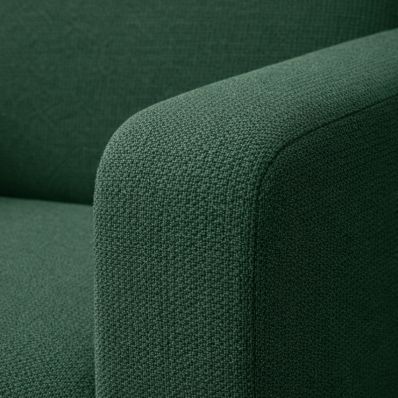 Anyseat 1-Seater Sofa Cover – Plain Green Style Slipcover for Living Room Chair Protection