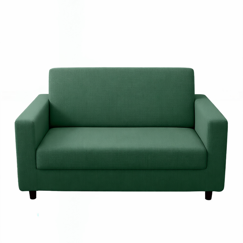 Anyseat 2-Seater Sofa Cover – Plain Green Style Slipcover for Living Room Chair Protection
