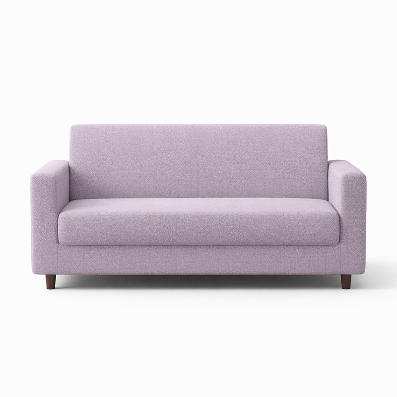 Anyseat 2-Seater Sofa Cover – Plain Light Purple Style Slipcover for Living Room Chair Protection