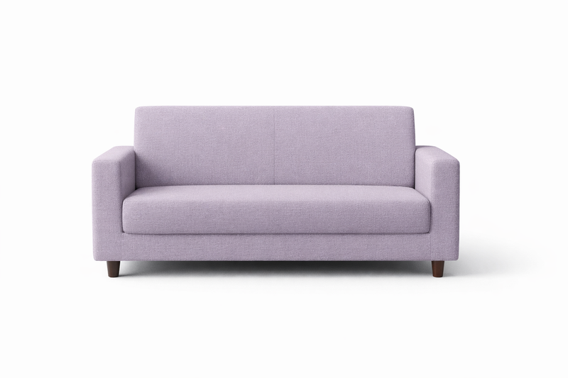 Anyseat 3-Seater Sofa Cover – Plain Light Purple Style Slipcover for Living Room Chair Protection