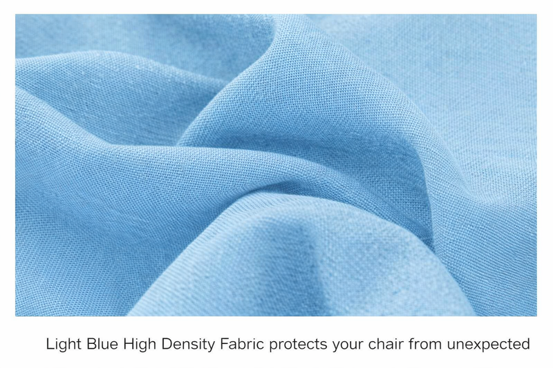 Anyseat Light Blue Chair Cover – Waterproof Elastic Slipcover with Anti‑Dirt Protection for Dining Room, Kitchen, Wedding, Hotel, Banquet & Restaurant