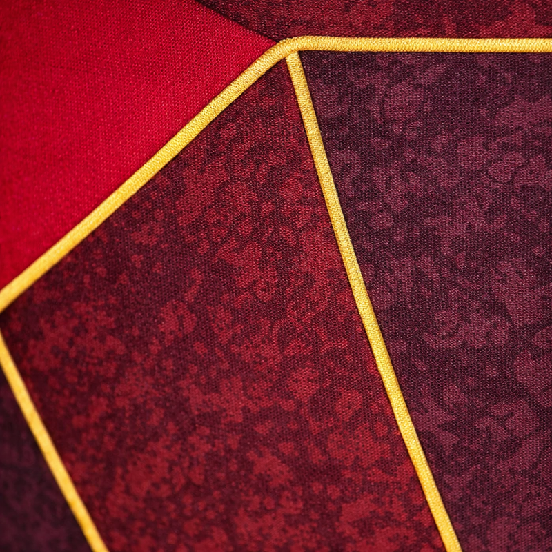 Anyseat Red and Maroon with Shapes Design Chair Cover – Elastic Slipcover with Anti‑Dirt Protection for Dining Room, Kitchen, Wedding, Hotel, Banquet & Restaurant
