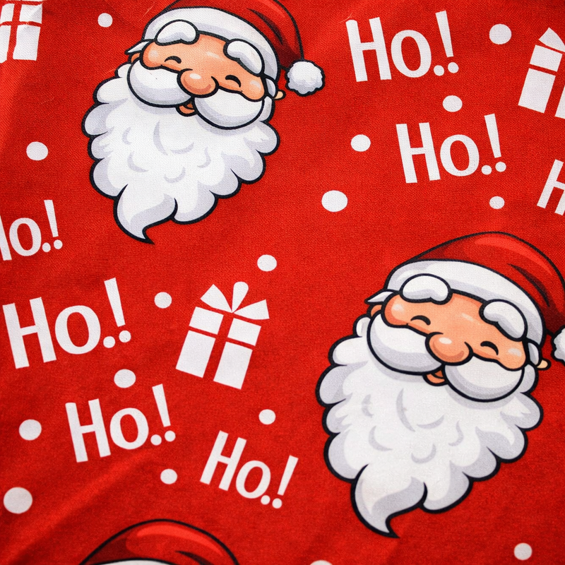 Anyseat Red Santa Claus Ho Design Chair Cover – Elastic Slipcover with Anti‑Dirt Protection for Dining Room, Kitchen, Wedding, Hotel, Banquet & Restaurant