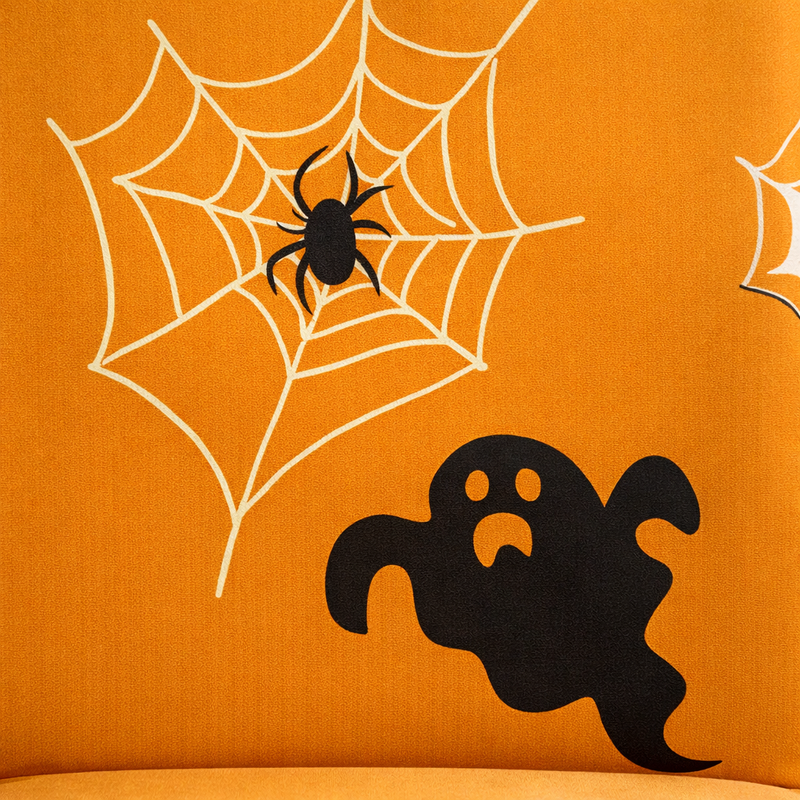 Anyseat Gold Spider Cobweb Ghost Design Chair Cover – Elastic Slipcover with Anti‑Dirt Protection for Dining Room, Kitchen, Wedding, Hotel, Banquet & Restaurant