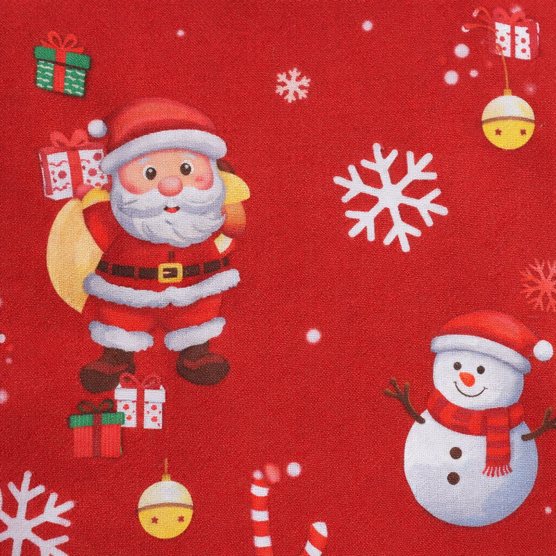 Anyseat Red Santa Gift Snowman Design Chair Cover – Elastic Slipcover with Anti‑Dirt Protection for Dining Room, Kitchen, Wedding, Hotel, Banquet & Restaurant