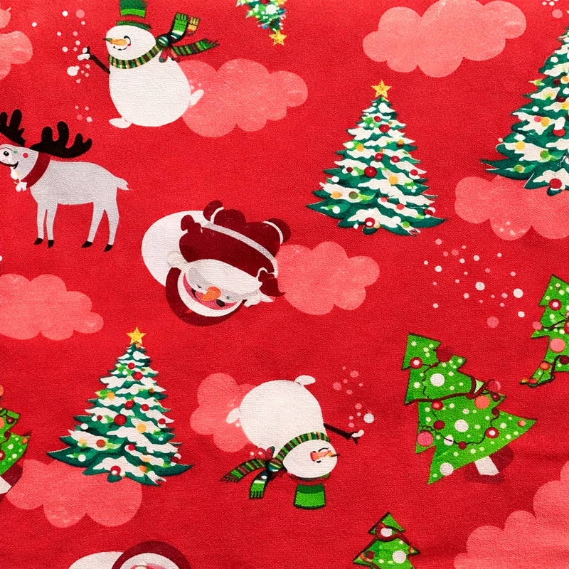 Anyseat Red Snowman Christmas Holiday Design Chair Cover – Elastic Slipcover with Anti‑Dirt Protection for Dining Room, Kitchen, Wedding, Hotel, Banquet & Restaurant