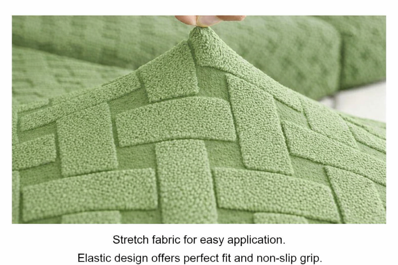 Anyseat Green Knitted Chair Cover – Elastic Anti‑Dirt Design for Dining, Kitchen, Wedding, Hotel & Banquet Use
