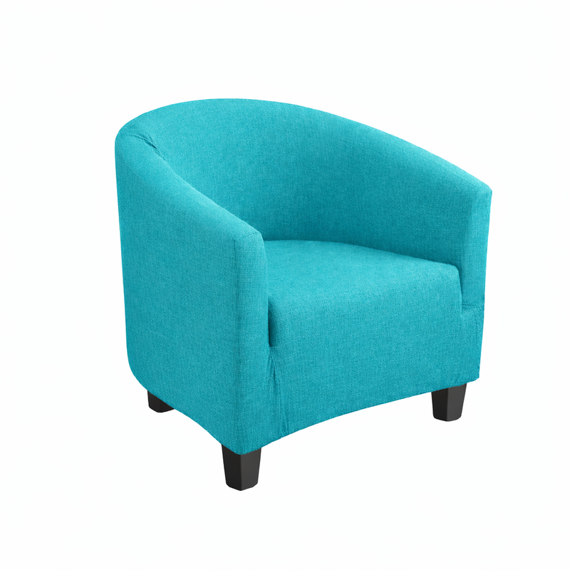 Anyseat Turquoise Chair Cover – Plain Dustproof Tub Slipcover for Home Décor