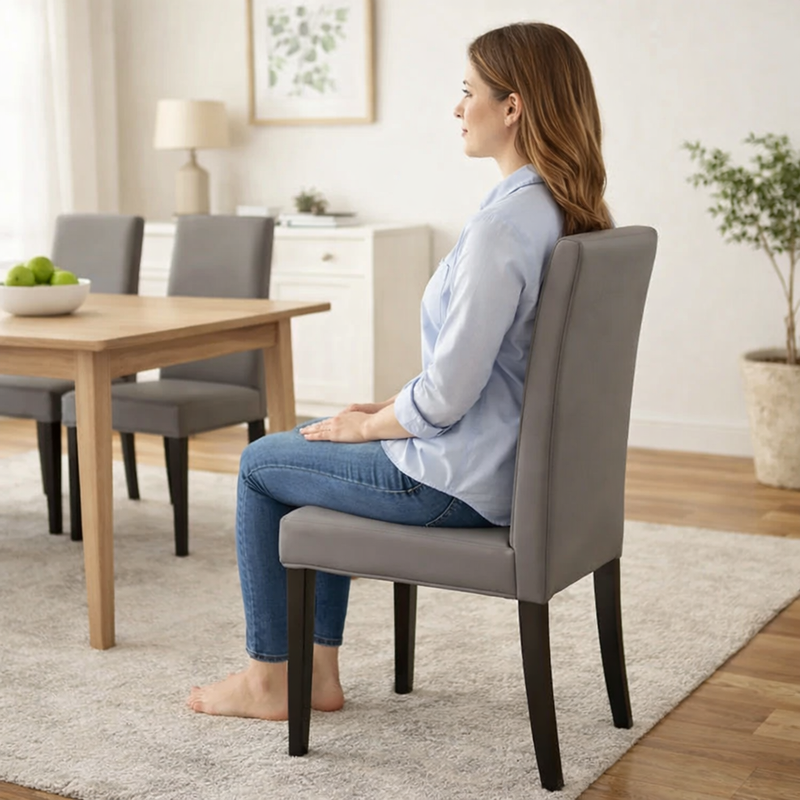 Anyseat Gray Elastic Chair Cover – Plain Dining Slipcover & Home Décor