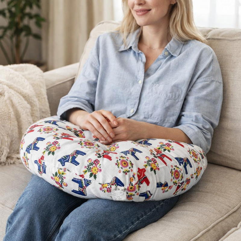 Anypillow White Mixed Print Chair Pad – Soft Seat Cushion