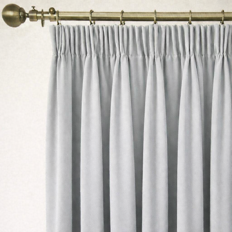 Anydrape Light Gray Velvet Blackout Curtains – High‑Quality Modern Luxury Drapes for Living Room, Bedroom & Dining Windows
