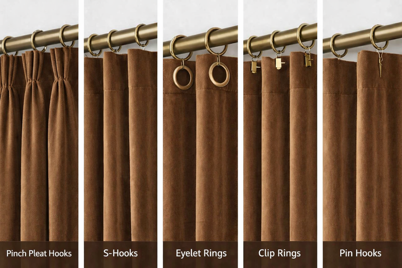 Anydrape Umber Velvet Blackout Curtains – High‑Quality Modern Luxury Drapes for Living Room, Bedroom & Dining Windows