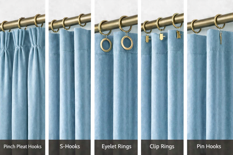 Anydrape Light Blue Velvet Blackout Curtains – High‑Quality Modern Luxury Drapes for Living Room, Bedroom & Dining Windows